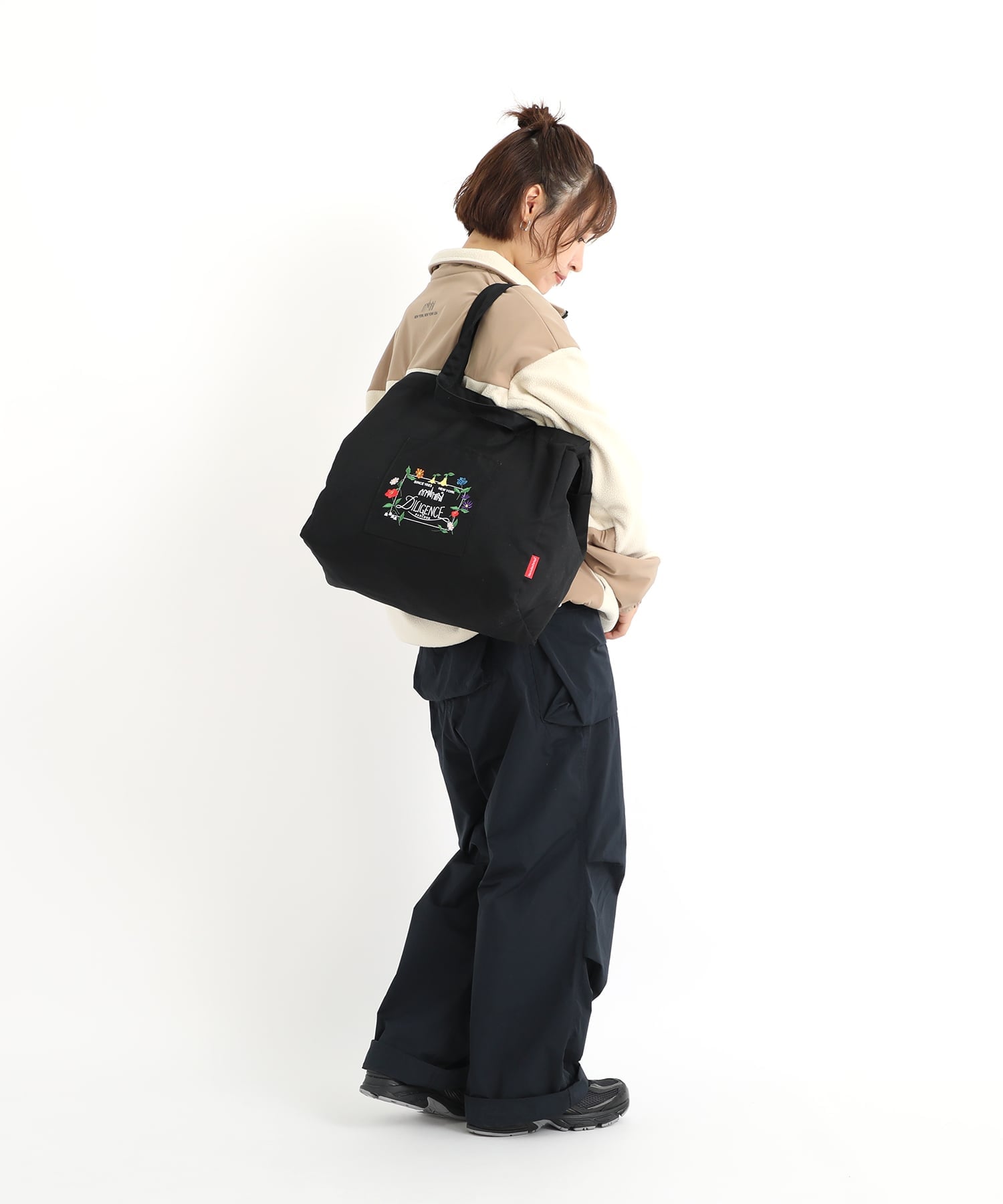 Manhattan Portage Manhattan Portage/(U)THOMAS PAINE TOTE BAG COMBED COTTON GABARDINE DPL マンハッタンポーテージ バッグ トートバッグ ブラック