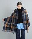 BEGG&CO マフラー 【SALE／60%OFF】SHIPS WOMEN 【SHIPS別注】BEGG&CO:チェックストール◇ シップス ファッション雑貨 マフラー・ストール・ネックウォーマー ネイビー ベージュ【送料無料】