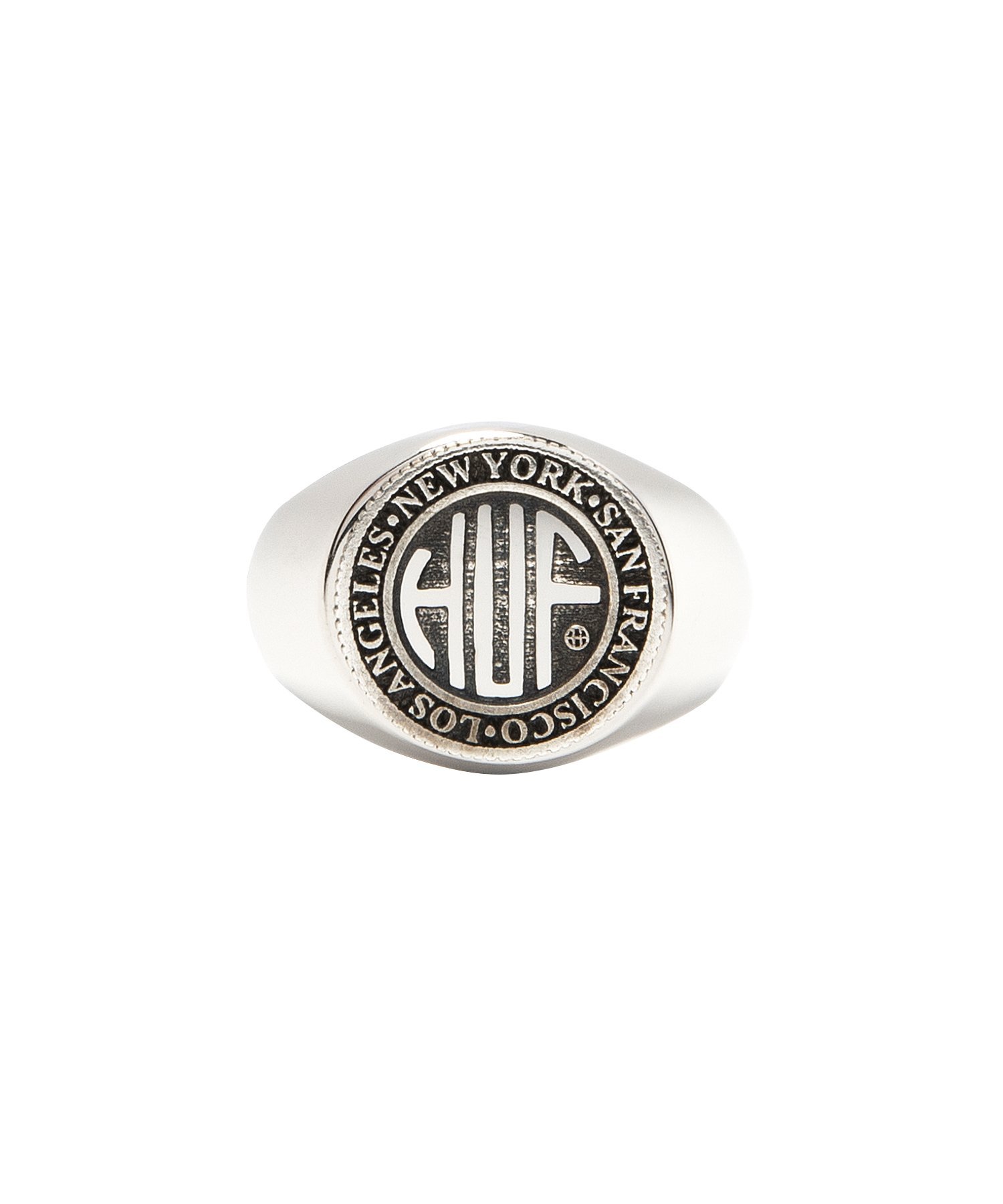 HUF REGIONAL RING SILVER HUF ハフ ロゴ リング 指輪 ハフ アクセサリー・腕時計 リング・指輪 シルバー【送料無料】