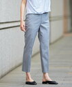 J.PRESS LADIES L 【WEB限定カラーあり セットアップ対応 洗える 撥水 防汚】コットンFITTYシャーク テーパード パンツ ジェイプレス パンツ その他のパンツ グレー ブラック ブラウン ベージュ グリーン ブルー ネイビー【送料無料】