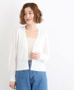 【SALE/44%OFF】grove 【洗える/接触冷感/UVカット】ベーシックショートカーディガン グローブ トップス カーディガン ブラック ベージュ グレ...