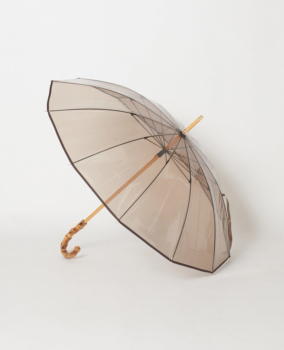 トラディショナルウェザーウェア martinique 【Traditional Weatherwear/トラディショナル ウェザーウェア】BAMBOO CLEAR UMBRELLA マルティニーク ファッション雑貨 傘・長傘 ブラウン【送料無料】