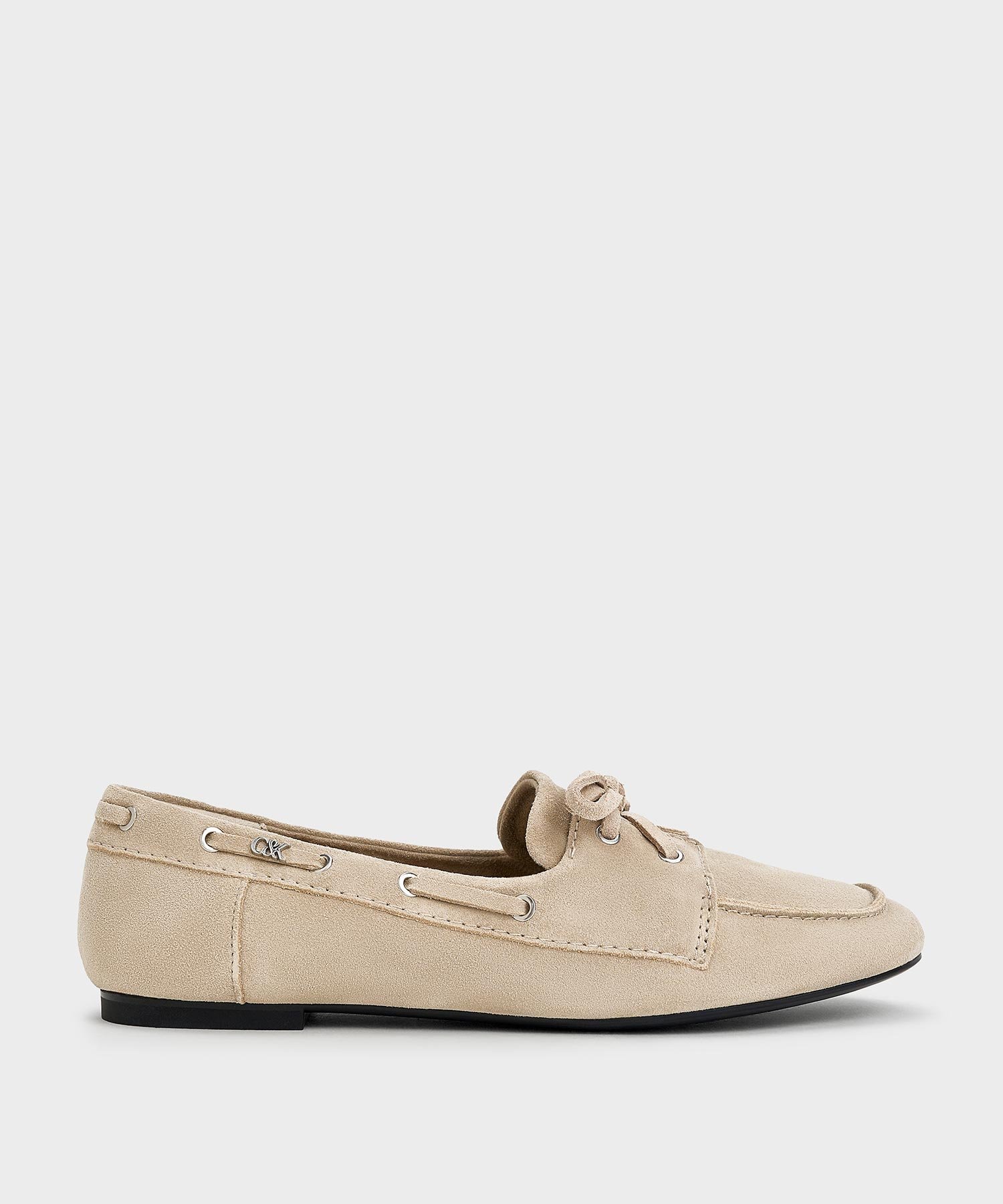 【SALE／40%OFF】CHARLES & KEITH Kori コーリ スエードボートシューズ チャールズアンドキース シューズ・靴 ローファー ベージュ【送料無料】