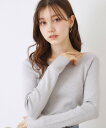 【SALE/30%OFF】Couture Brooch ラメ混ボートネックリブニットプルオーバー クチュールブローチ トップス ニット ネイビー ブルー