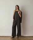 GRACE CONTINENTAL キャミ付レイヤードパンツ グレースコンチネンタル パンツ その他のパンツ グレー ベージュ【送料無料】
