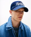 TOMMY JEANS アーカイブスクリプトデニムキャップ トミーヒルフィガー 帽子 キャップ ブルー【送料無料】