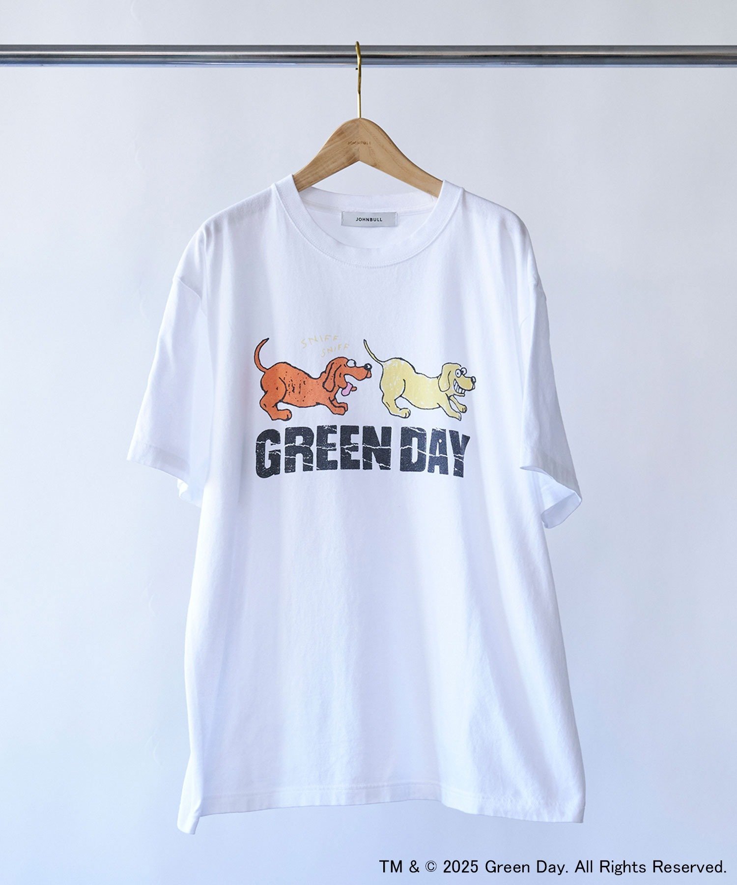 Johnbull Private labo GREEN DAY DOG Tシャツ ジョンブルプライベートラボ トップス カットソー・Tシャツ ブラック ブラウン ホワイト