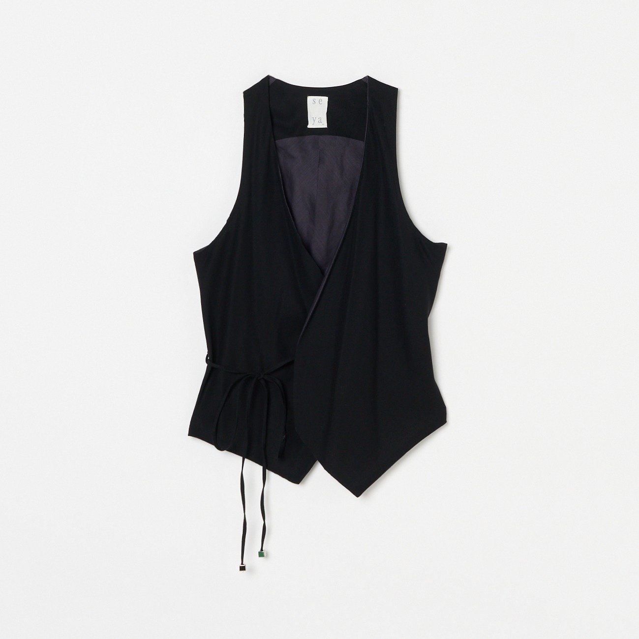 【SALE／40%OFF】seya. KOHECHI VEST エリオポール トップス ベスト・ジレ ブラック【送料無料】