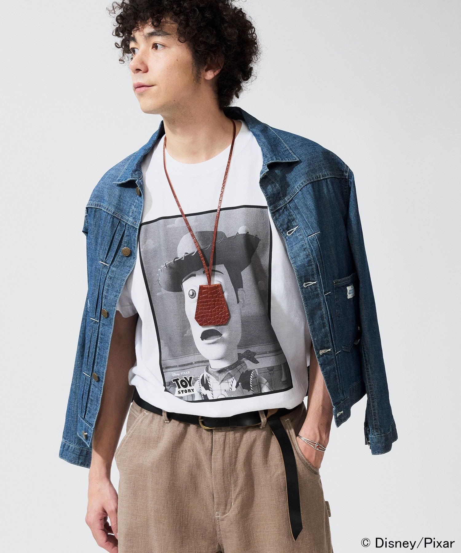 Johnbull Private labo TOY STORY / Woody Tシャツ ジョンブルプライベートラボ トップス カットソー・Tシャツ ホワイト ブラック