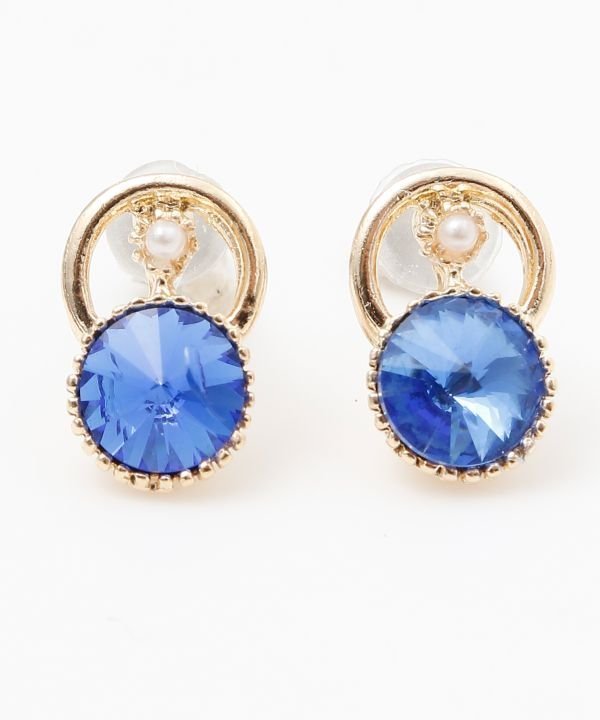 欧州航路 【欧州航路】ルミビジュピアス アミナコレクション アクセサリー・腕時計 ピアス グリーン ブルー ブラウン レッド