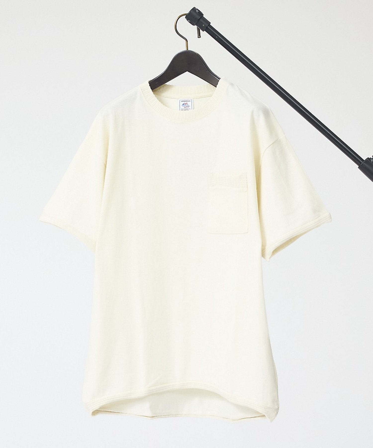 ABAHOUSE LASTWORD 【JEMORGAN / ジェーイーモーガン】 天竺カットオフリブ半袖Tシャツ/ユ アバハウス トップス カットソー・Tシャツ ホワイト ブラック カーキグリーン【送料無料】