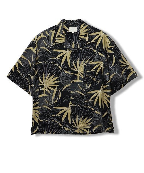 CORISCOレーヨン総柄半袖オープンシャツ(MENS/WOMENS) サンコーバザール トップス シャツ・ブラウス