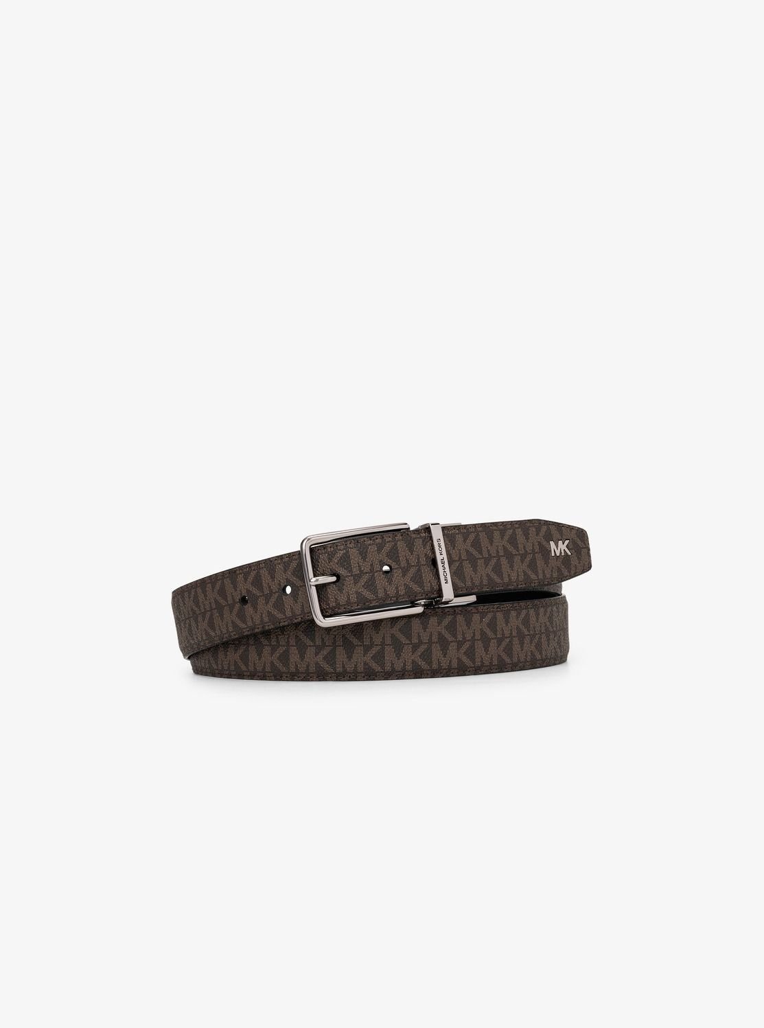 【SALE／68%OFF】MICHAEL KORS リバーシブル ロゴ レザー ベルト - MKシグネチャー マイケルコース マイケル・コース ファッション雑貨 ベルト ブラウン【送料無料】