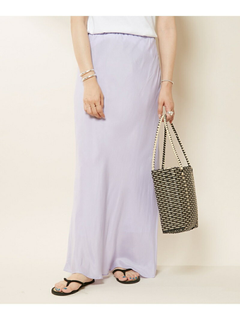 【SALE／70%OFF】PAL GROUP OUTLET 【SHENERY】キュプラフィブリルマーメイドマキシスカート パル グループ アウトレット スカート ロング・マキシスカート パープル ベージュ ブラック【送料無料】のサムネイル