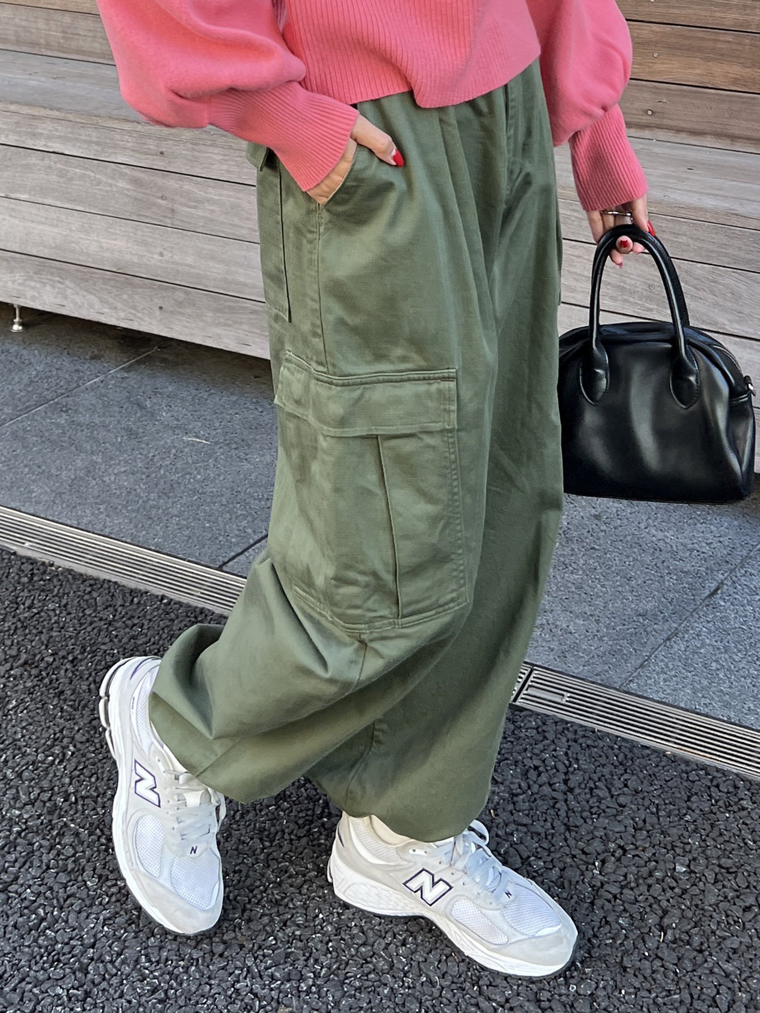 Discoat 【ALPHA INDUSTRIES】SUPER WIDE CARGO ディスコート パンツ その他のパンツ グリーン カーキ ブラック【送料無料】のサムネイル