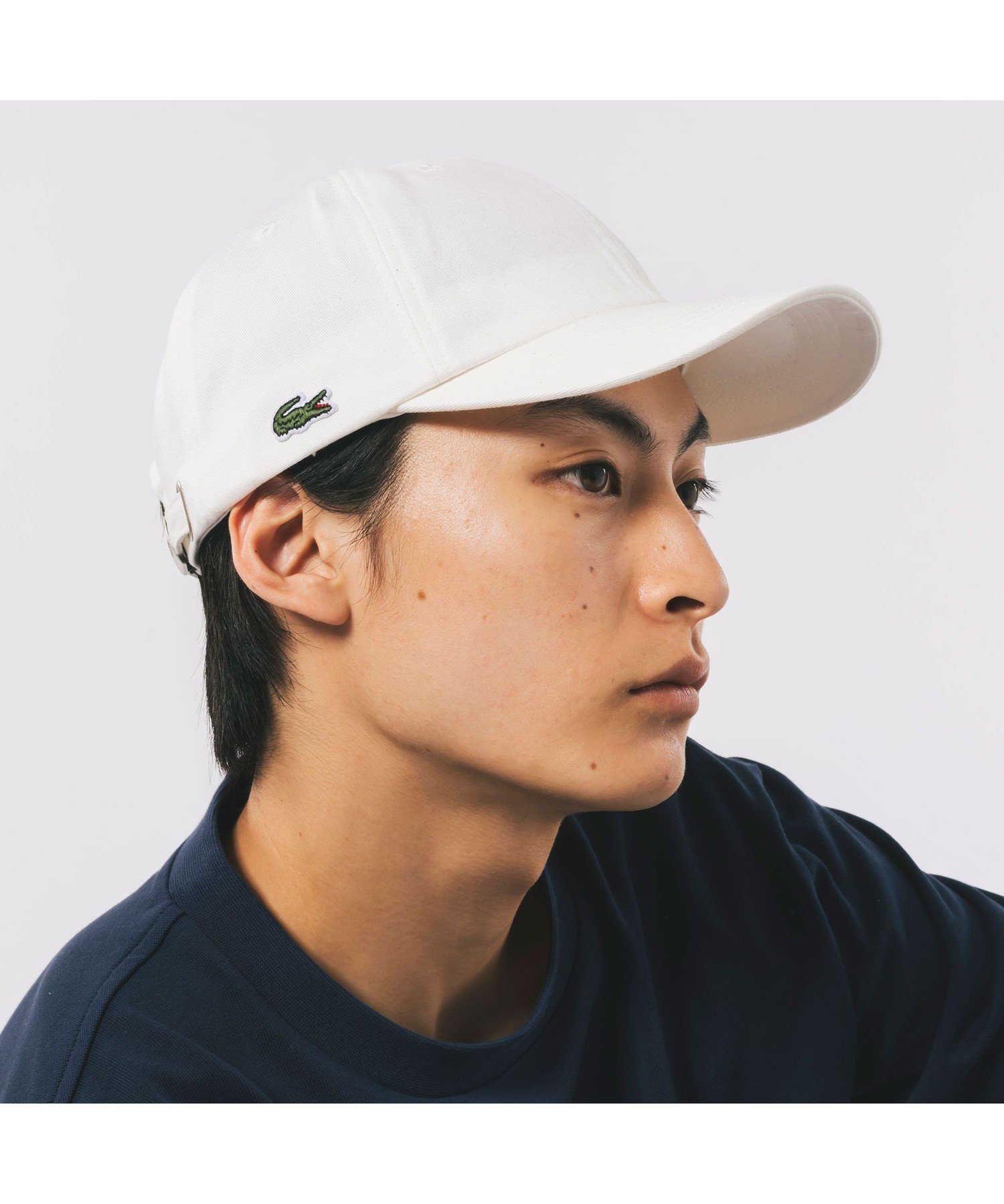 ラコステ LACOSTE フロントブランク6パネルキャップ ラコステ 帽子 キャップ ホワイト ベージュ ブラック ネイビー【送料無料】