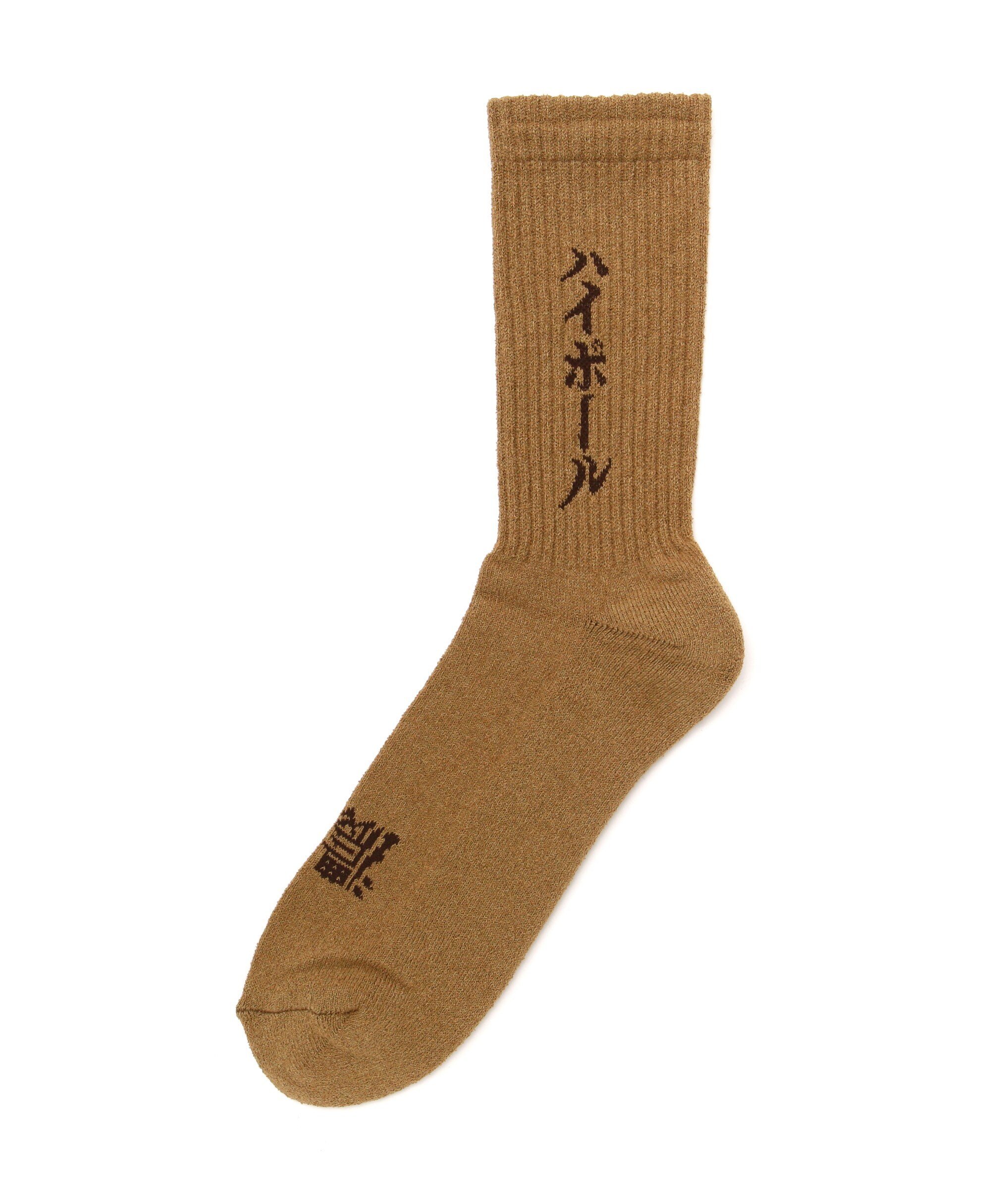 BEAVER ROSTER SOX/ロスターソックス HIGHBALL SOCKS メンズ レディース ビーバー 靴下・レッグウェア 靴下 ブラウン