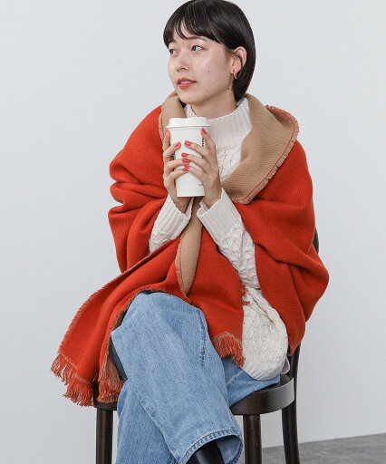 BEAMS HEART BEAMS HEART / バイカラー リバーシブル ストール ビームス ハート ファッション雑貨 マフラー・ストール・ネックウォーマー オレンジ イエロー グリーン【送料無料】 BEAMS HEART BEAMS HEART / バイカラー リバーシブル ストール ビームス ハート ファッション雑貨 マフラー・ストール・ネックウォーマー オレンジ イエロー グリーン【送料無料】