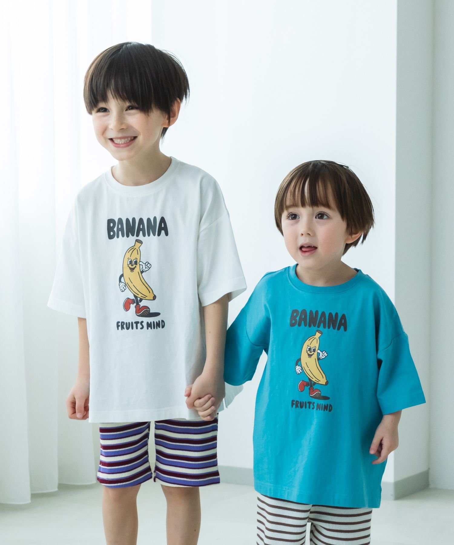 pairmanon 【リンクコーデ】オリジナル ポッププリントTシャツ ペアマノン トップス カットソー・Tシャツ ホワイト ブラック ピンク ベージュ グリーン