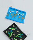 ketty 【Casselini】チュール刺繍ポーチ ケティ 福袋・ギフト・その他 その他 ブルー ブラック【送料無料】