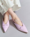 BEAUTY&YOUTH UNITED ARROWS <CORSO ROMA 9>レザー リボン ポインテッド ミュール ビューティー&ユース ユナイテッドアロ...