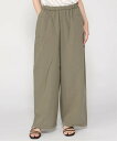 pas de calais モダンタマムシシャンブレー ワイドイージーパンツ パドカレ パンツ その他のパンツ カーキグリーン ブラック グレー【送料無料】