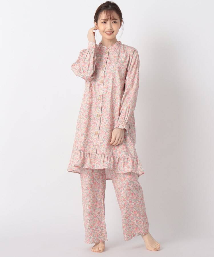 LAURA ASHLEY レディース インナー・ルームウェア ローラ アシュレイ LAURA ASHLEY HOMELAURA ASHLEY HOME ラヴストン柄 フリルパジャマ ローラ アシュレイ インナー・ルームウェア その他のインナー・ルームウェア ピンク【送料無料】
