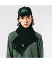 ラコステ マフラー 【SALE／40%OFF】LACOSTE サスティナブルミニマルマフラー ラコステ ファッション雑貨 マフラー・ストール・ネックウォーマー ブラック グリーン ネイビー ベージュ グレー ブルー【送料無料】