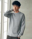 ikka バーズアイニット イッカ トップス その他のトップス グリーン ネイビー グレー【送料無料】