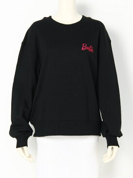 【SALE/45%OFF】Lily Brown Barbieバックプリントスウェット リリーブラウン カットソー スウェット ブラック ホワイト【送料無料】