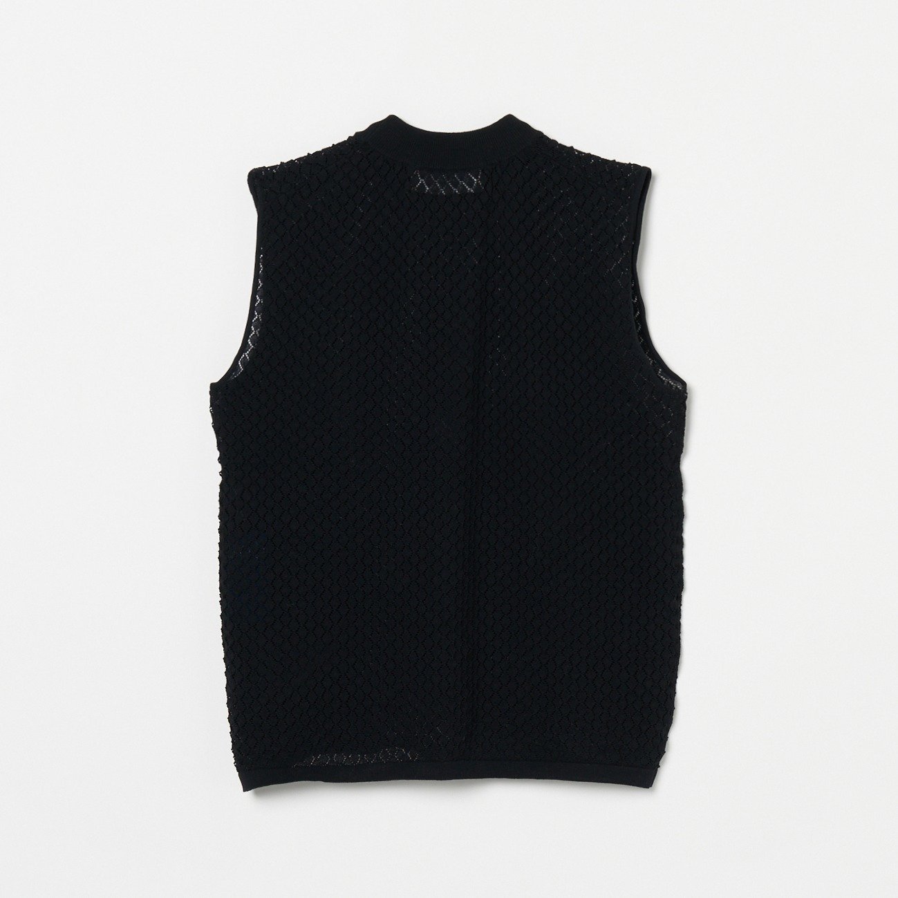 【SALE／40%OFF】HELIOPOLE SLEEVELESS CROCHET KNIT エリオポール トップス カットソー・Tシャツ ベージュ ブラック【送料無料】