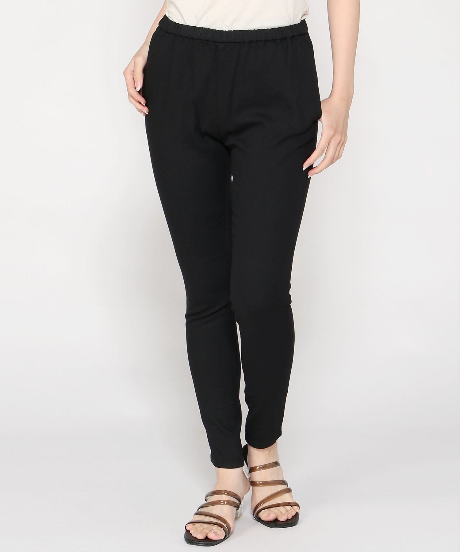 pas de calais pas de calais ムラ糸ストレッチデニム パンツ パドカレ パンツ ジーンズ・デニムパンツ グレー ブラック ネイビー