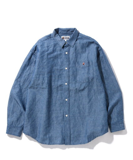 【SALE/30%OFF】A BATHING APE PIRATE STORE (M)CHAMBRAY LOOSE FIT SHIRT M ア ベイシング エイプ パイレーツストア トップス シャツ・ブラウス ブルー【送料無料】 【SALE/30%OFF】A BATHING APE PIRATE STORE (M)CHAMBRAY LOOSE FIT SHIRT M ア ベイシング エイプ パイレーツストア トップス シャツ・ブラウス ブルー【送料無料】