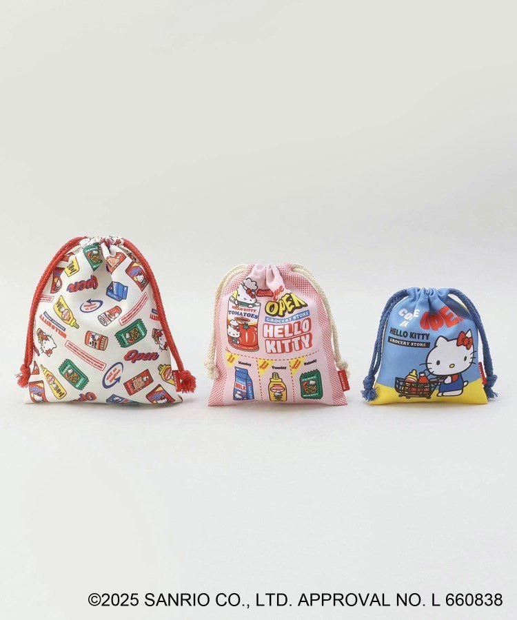 212 KITCHEN STORE 巾着3Pセット STORE ＜HELLO KITTY ハローキティ＞ トゥーワントゥーキッチンストア 福袋・ギフト・その他 その他のサムネイル