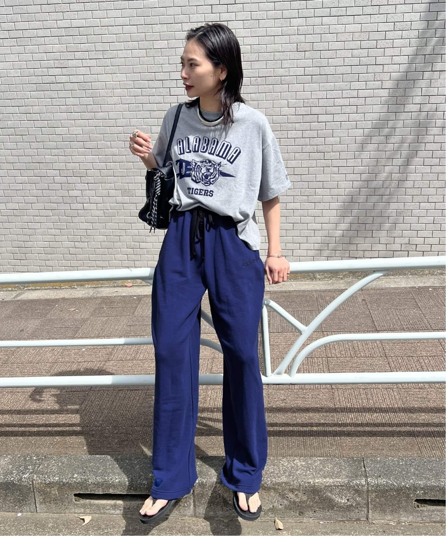 JOURNAL STANDARD 《WEB限定追加》別注【RUSSELL ATHLETIC*JM for JS】 TCRウラケパンツ ジャーナル スタンダード パンツ ジャージ・スウェットパンツ ブラウン ネイビー