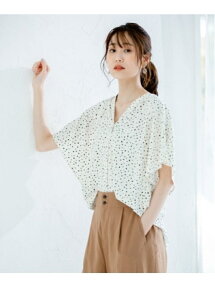 【SALE／13%OFF】GLOBAL WORK (W)サラサラリラックスPRTBLSS グローバルワーク シャツ/ブラウス ノースリーブ/キャミソールシャツ ホワイト グリーン ネイビー ブラック パープル