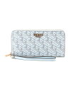 GUESS (W)LAUREL Zip Around Wallet ゲス 財布・ポーチ・ケース 財布 ブルー ピンク