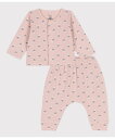 【SALE/20%OFF】PETIT BATEAU チュビックカーディガン&パンツセット プチバトー トップス カーディガン ピンク【送料無料】