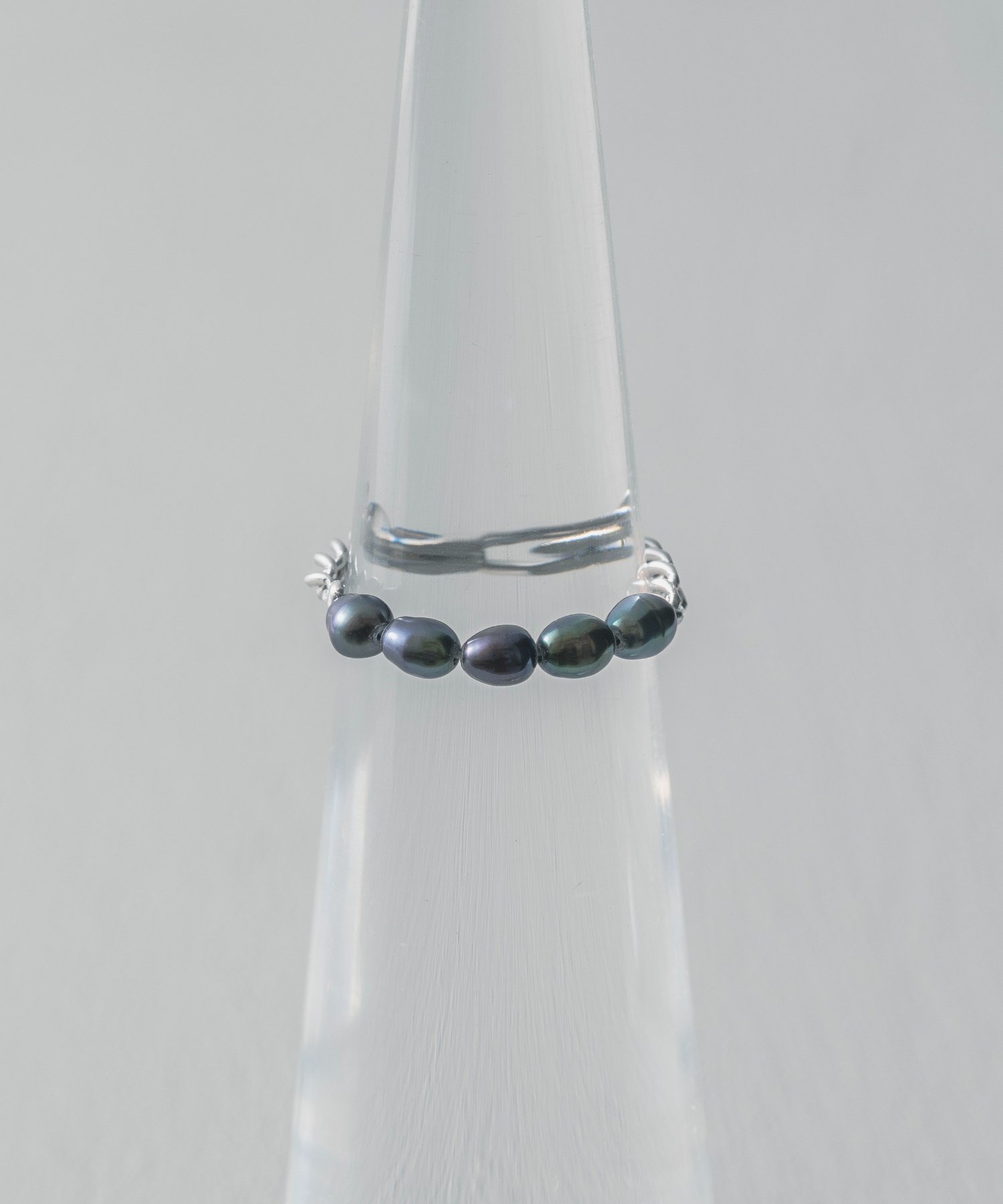 Color Pearl Kahki-Graysh Perple Ring アンドクラウド アクセサリー・腕時計 リング・指輪 イエロー シルバー