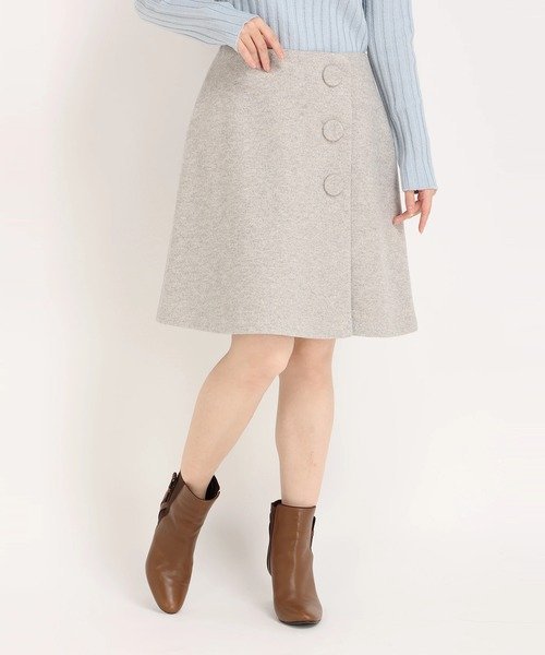 【SALE／50%OFF】UNIVERVAL MUSE ウーリッシュライト スカート ストロベリーフィールズ スカート その他のスカート グレー ベージュ【送料無料】のサムネイル