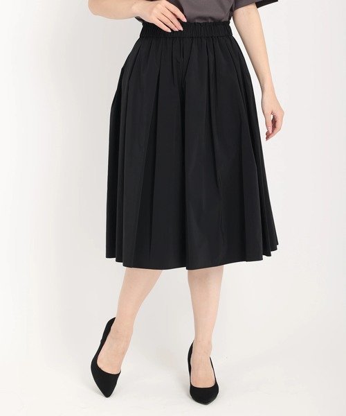 【SALE／10%OFF】UNIVERVAL MUSE ピーチタフタギャザースカート ストロベリーフィールズ スカート その他のスカート ブラック ブラウン ネイビー レッド【送料無料】のサムネイル