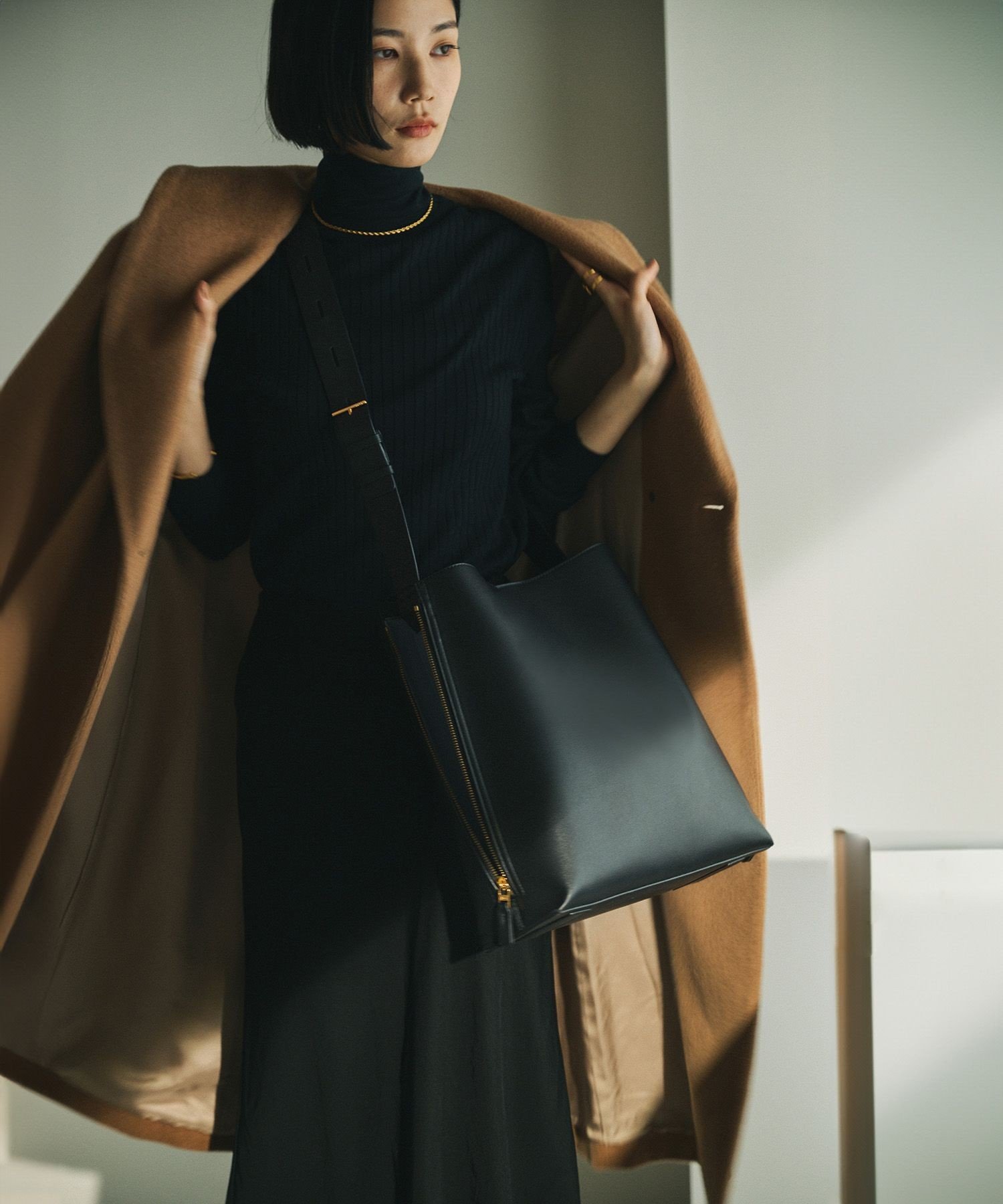 【SALE／20%OFF】ROPE' 【E'POR】Y BAG Shoulder Large【通勤】【A4対応】【25AW】【ドラマ着用】 ロペ バッグ ショルダーバッグ パープル ブラウン グレー ブルー ブラック ホワイト【送料無料】のサムネイル