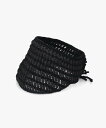 OVERRIDE OVERRIDE CROCHET KNIT VISOR SG / オーバーライド オーバーライド 帽子 サンバイザー ベージュ ブラック ブル...