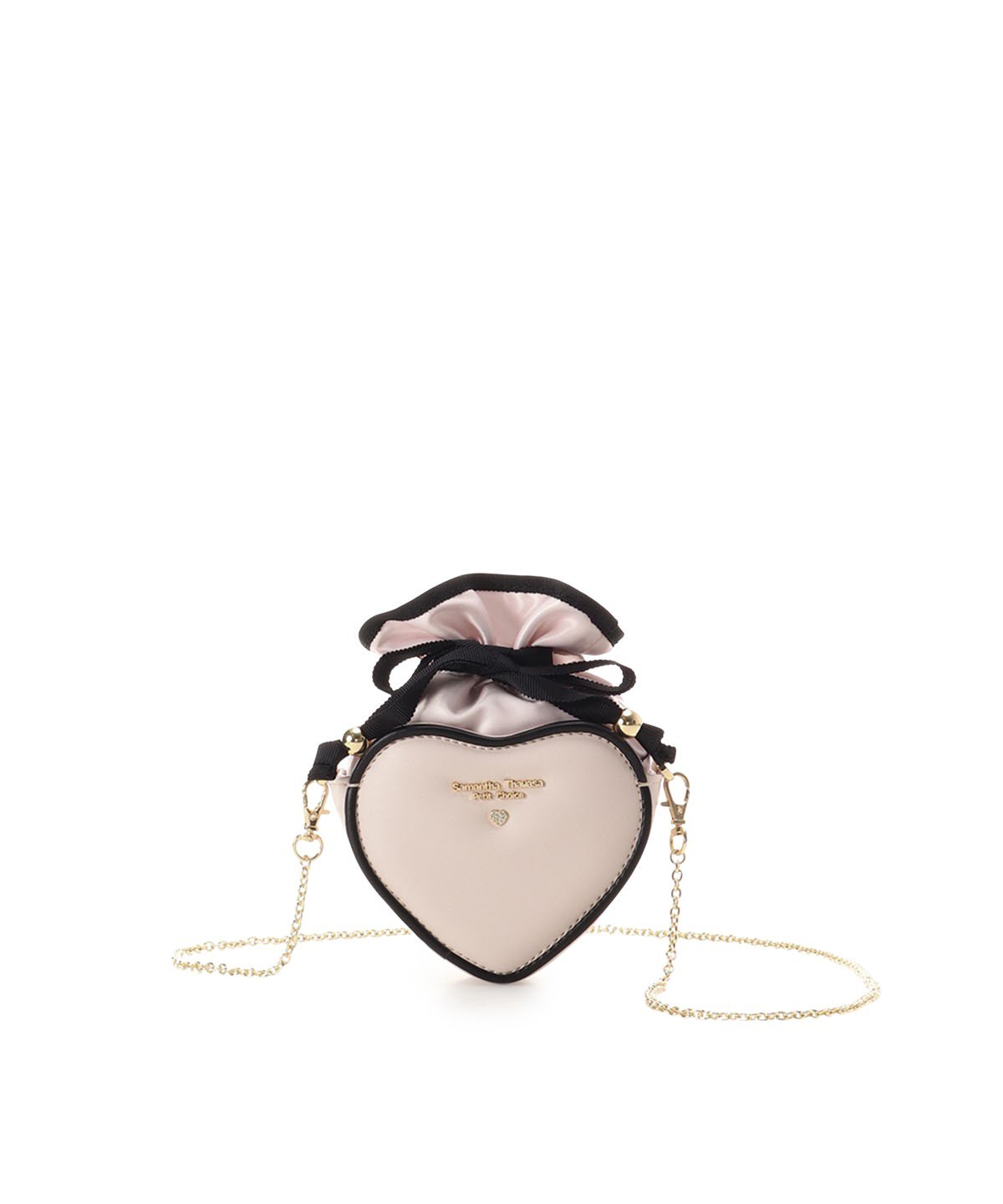 Samantha Thavasa Petit Choice バイカラーハートポーチ サマンサタバサプチチョイス 財布・ポーチ・ケース ポーチ ホワイト ピンク