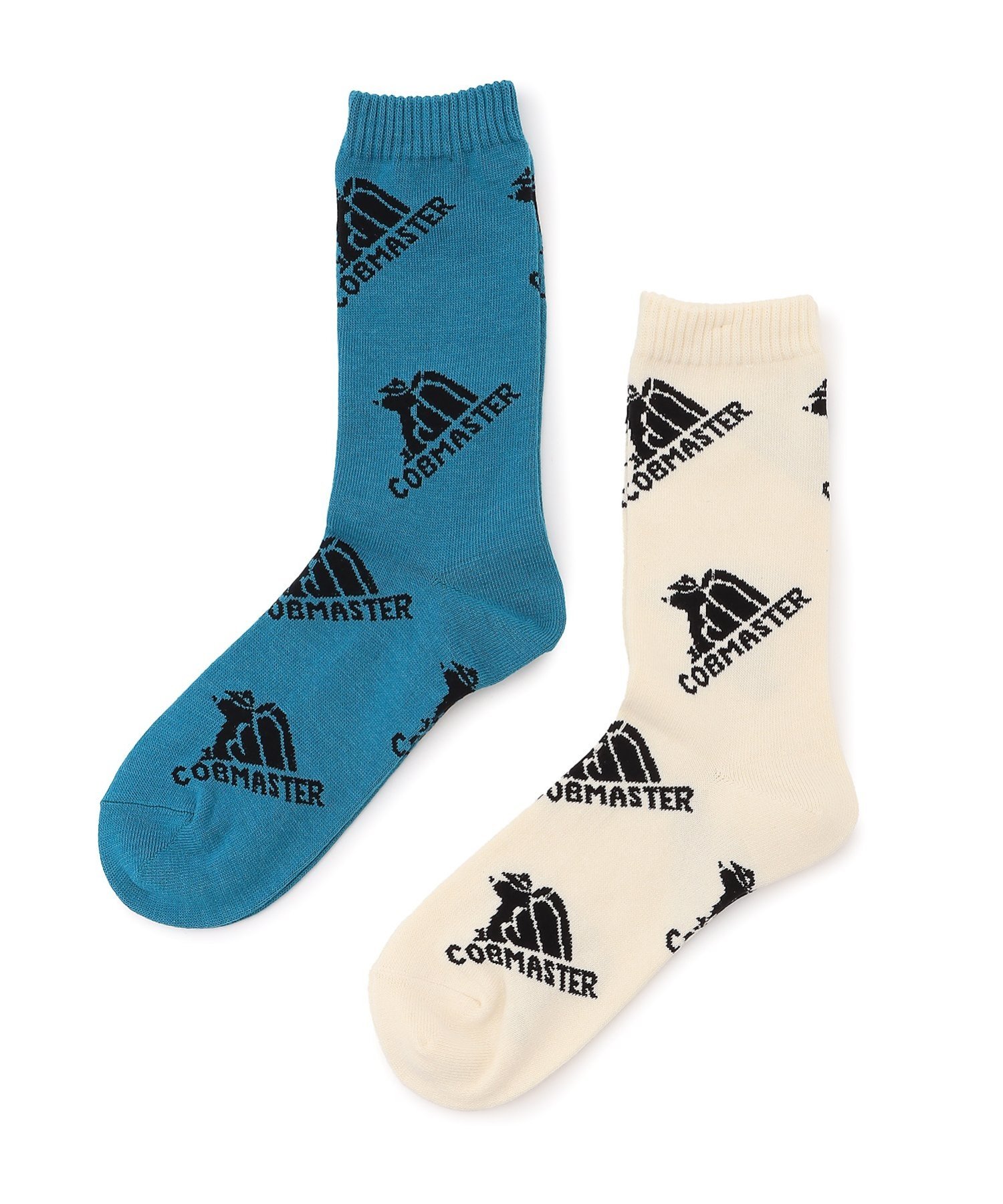 【SALE／10%OFF】COBMASTER COBMASTER/(W)C COB P LOGO SOCKS ハンドサイン 靴下・レッグウェア 靴下 ブルー イエロー
