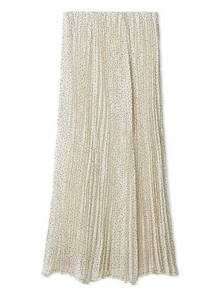 【SALE／50%OFF】Mila Owen ドットプリントワッシャープリーツスカート ミラオーウェン スカート ロング・マキシスカート ブラック【送料無料】 stylife-15608244 Rakuten Fashion パッケージ画像
