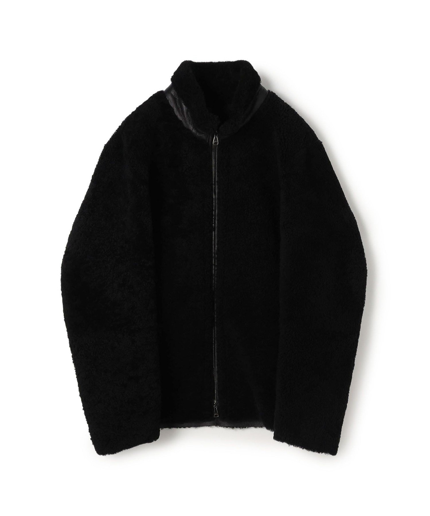 TOMORROWLAND MEN 【別注】EMMETI SILVIO2 スタンドカラームートンブルゾン トゥモローランド ジャケット・アウター ムートンコート ブラック【送料無料】