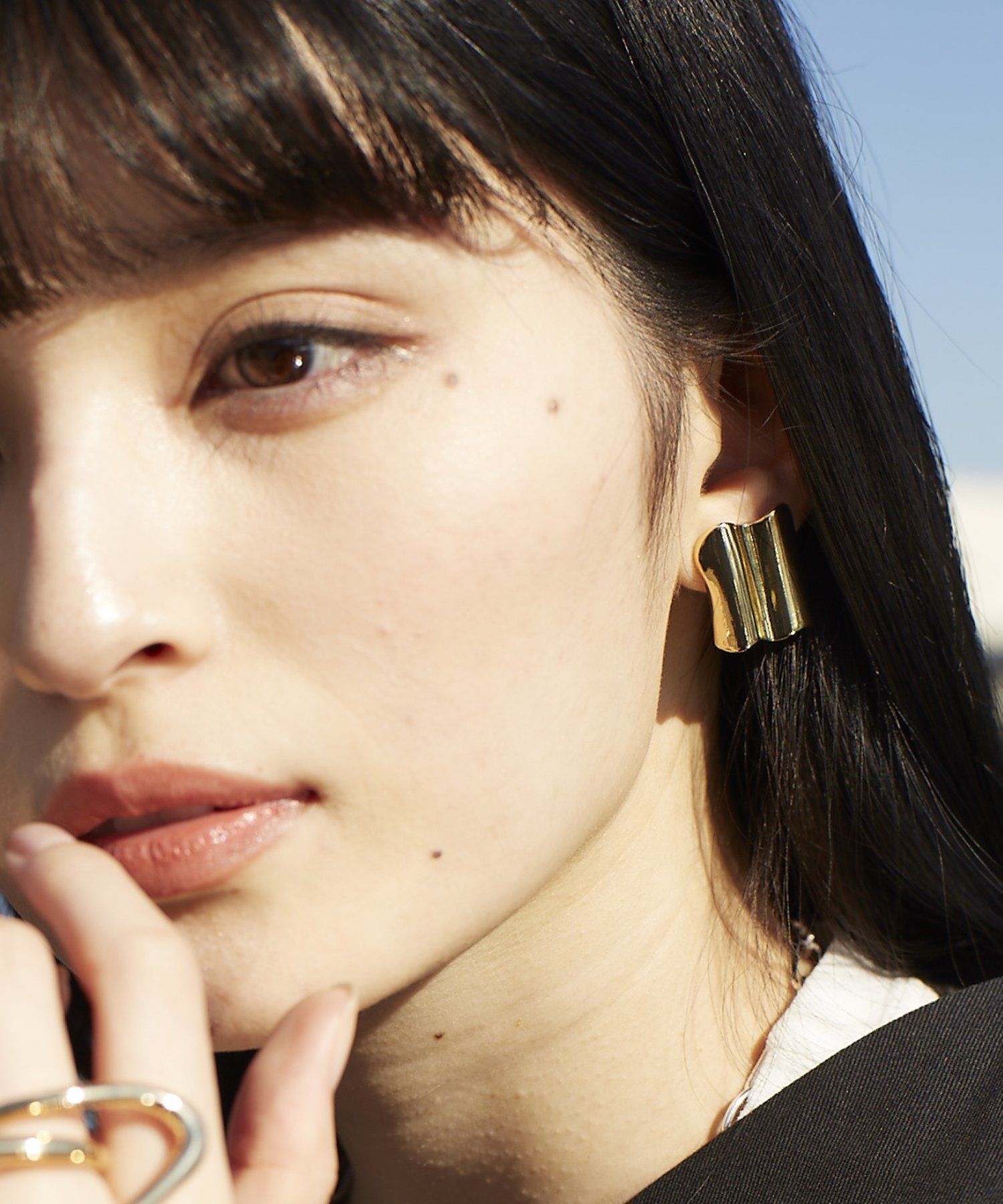 Nothing And Others Nothing And Others/Wave square Earring ナッシングアンドアザーズ アクセサリー..