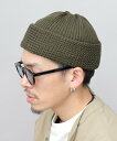 A.M.S. ニット帽 メンズ レディース ニットワッチ ニットキャップ ニット 綿麻 無地 エー.エム.エス. 帽子 ニット帽・ビーニー グレー カーキグリー...