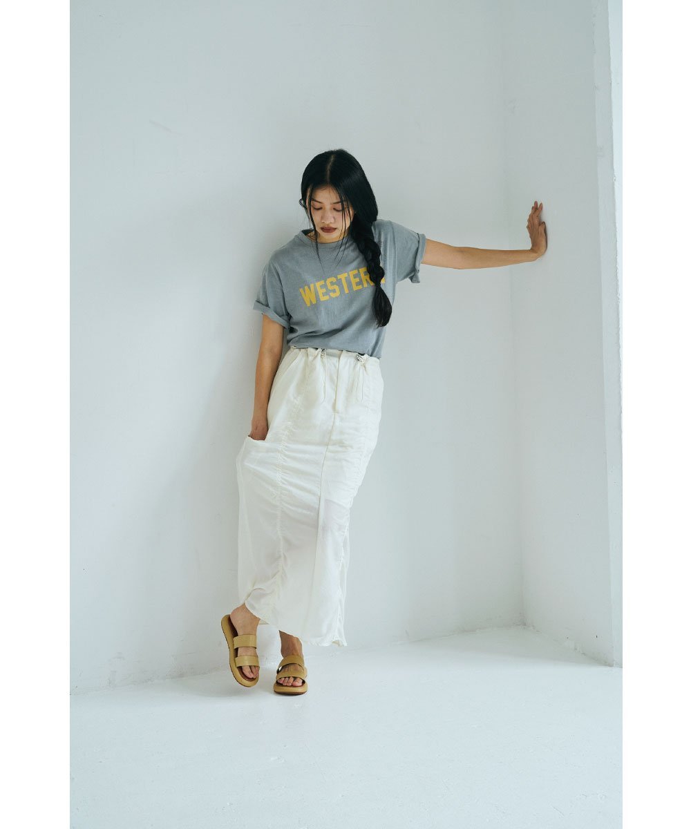 marjour WESTERN FADED COLOR TEE マージュール トップス カットソー・Tシャツ ブルー ピンク【送料無料】